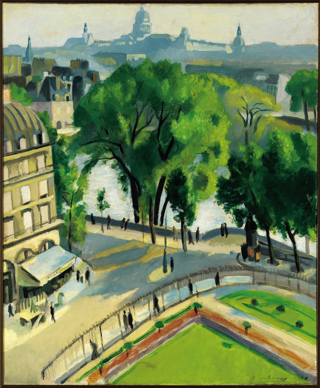 Vista do Quai du Louvre de Robert Delaunay