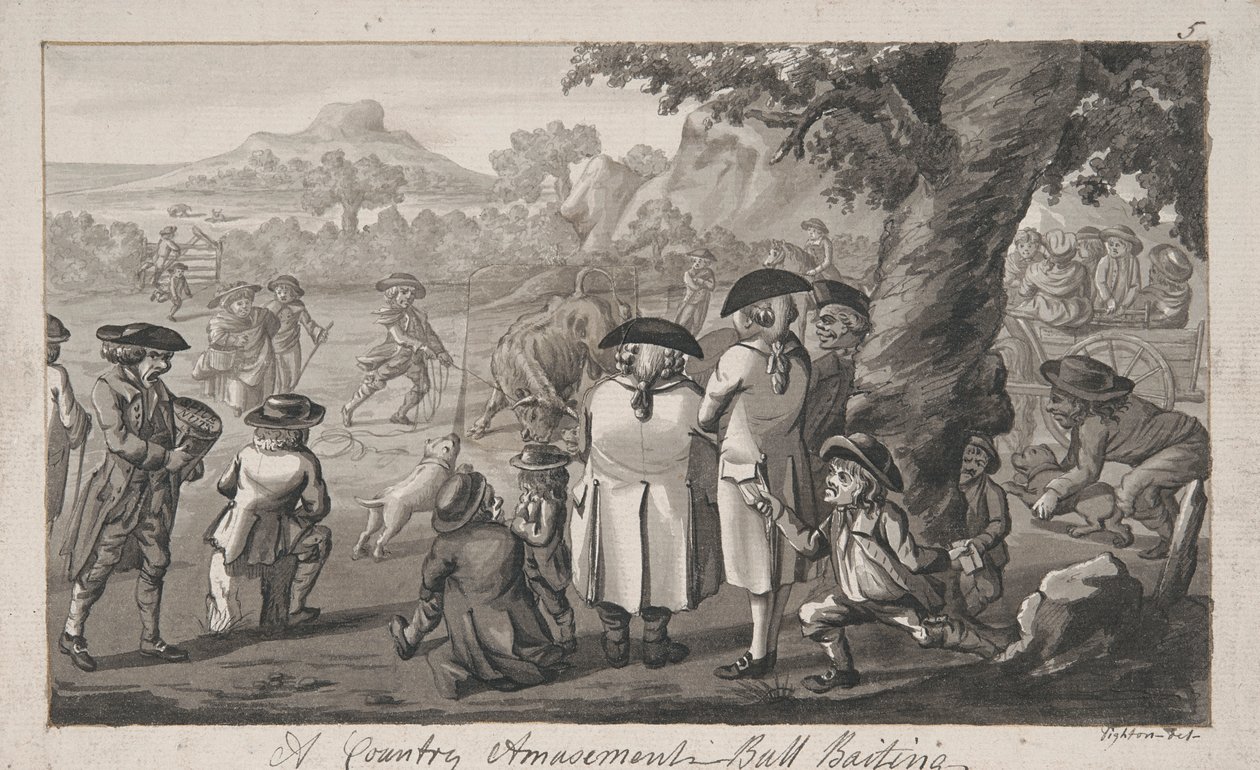 A Country Amusement - Isco de Touros de Robert Dighton