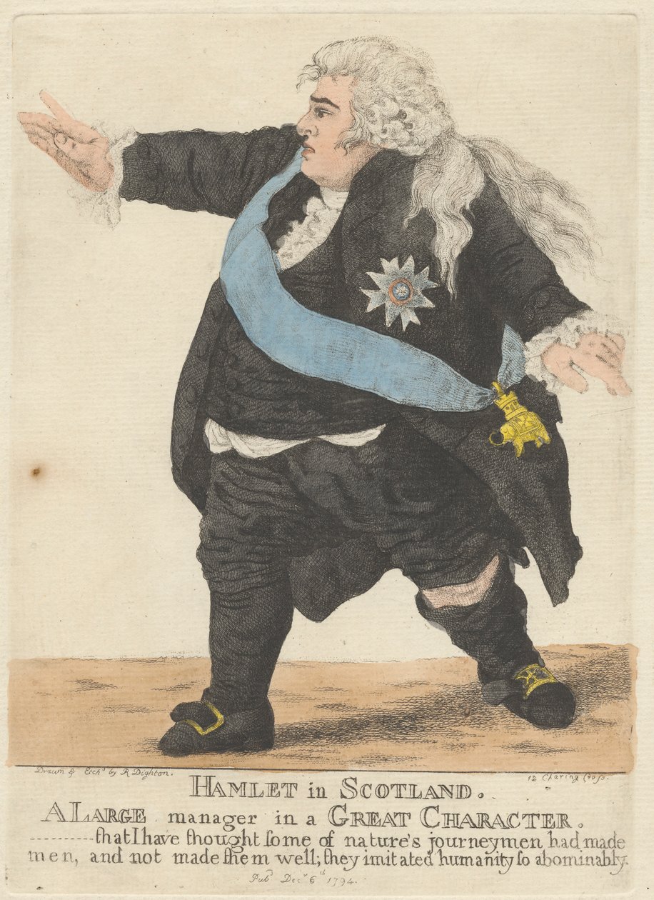 Hamlet na Escócia de Robert Dighton