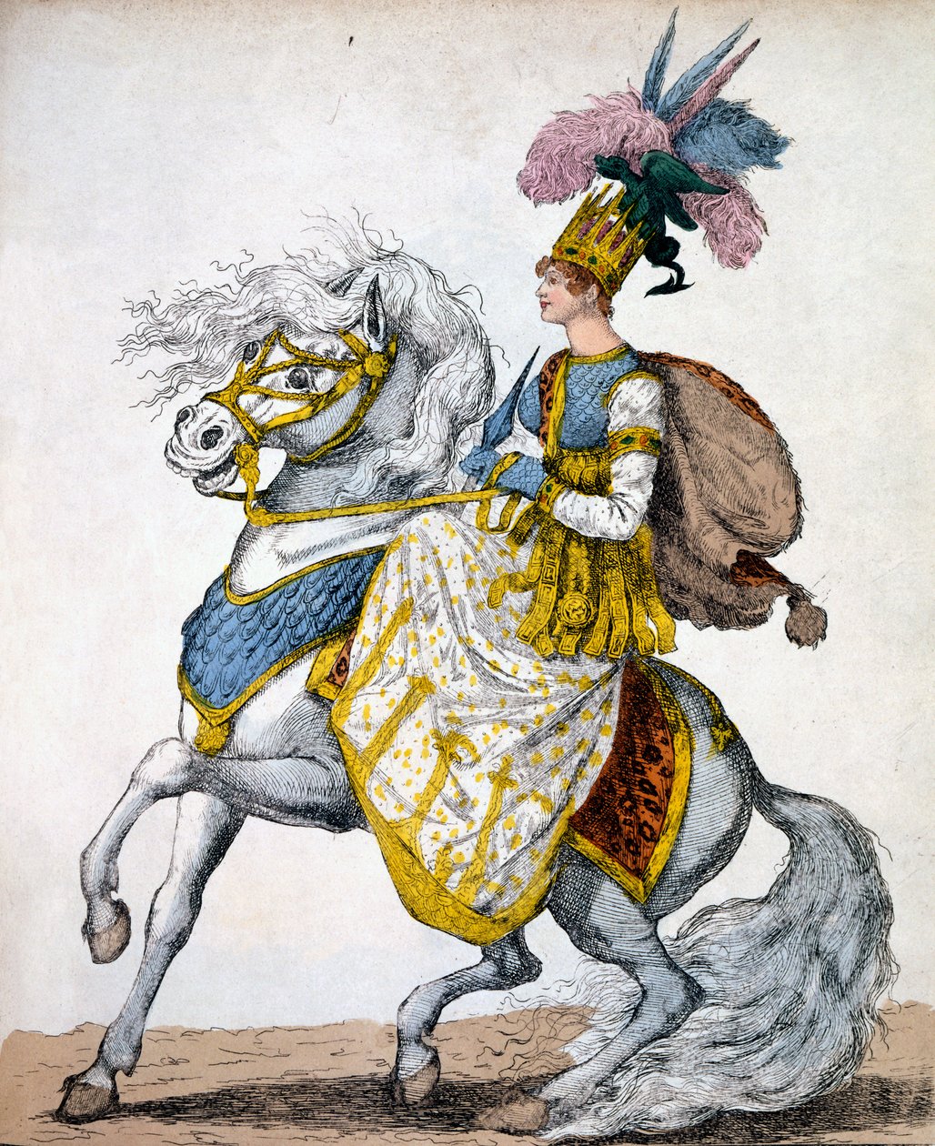 Sra. Johnston no Melodrama de Timour, o Tártaro, 1811 de Robert Dighton