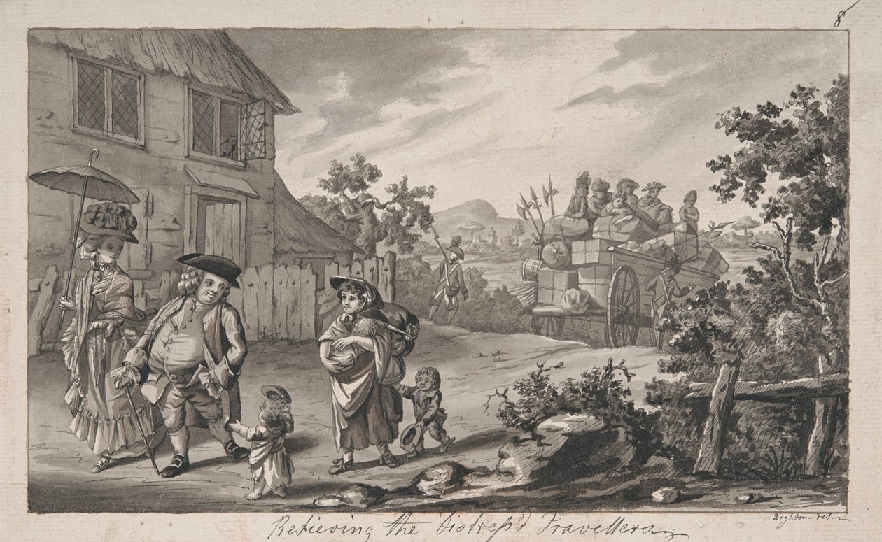 Alívio para os Viajantes Aflitos de Robert Dighton