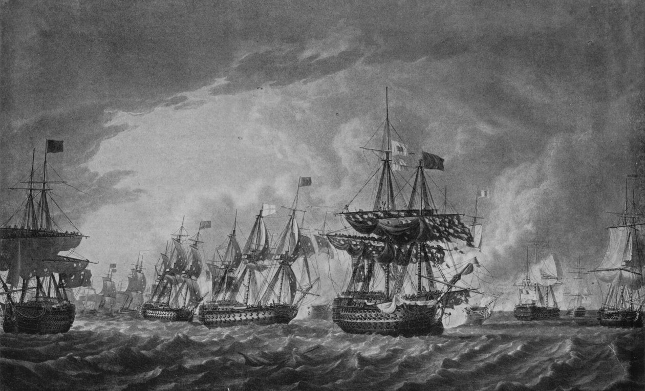 Antes do Glorioso Primeiro de Junho, c1795 de Robert Dodd