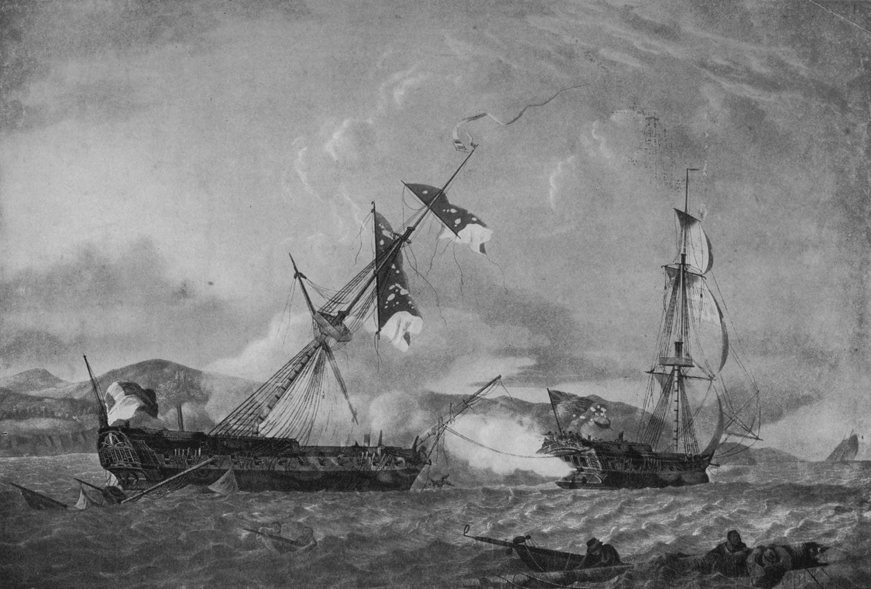 O Blanche e o Piqué, c1795 de Robert Dodd