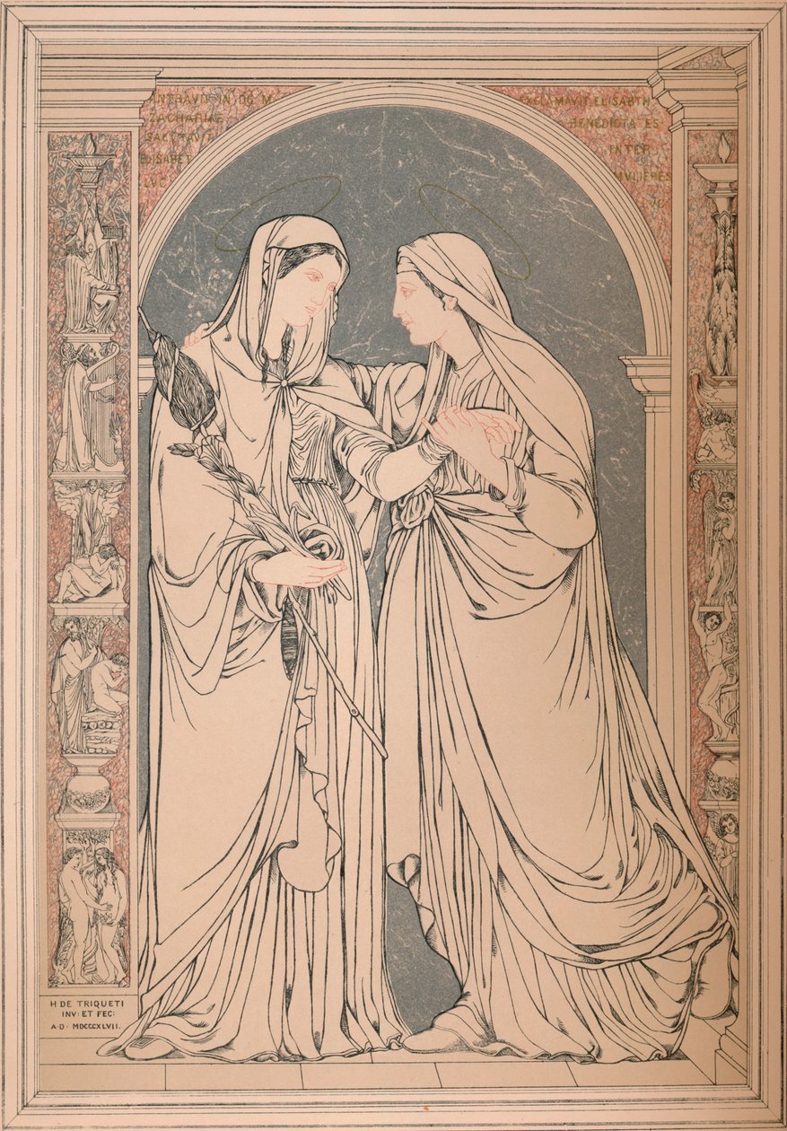 Uma imagem de mosaico de mármore, do Baron H. De Triqueti, Paris, 1893. de Robert Dudley