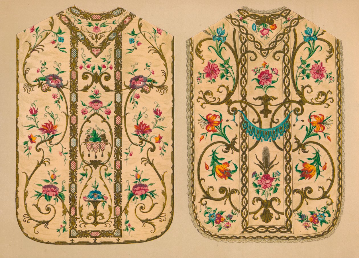 Chasubles bordados por Luigi & Ersilia Martini, 1893. de Robert Dudley