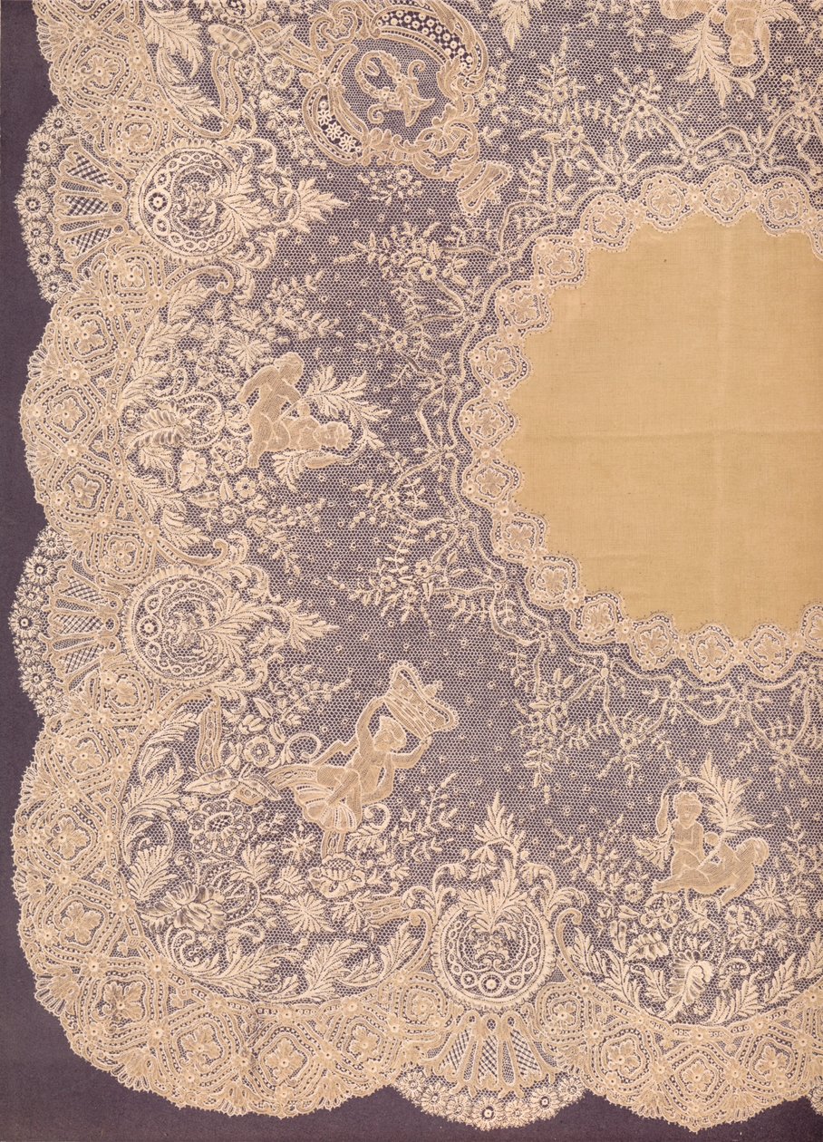 Lenço de Renda de Bruxelas, 1863. de Robert Dudley