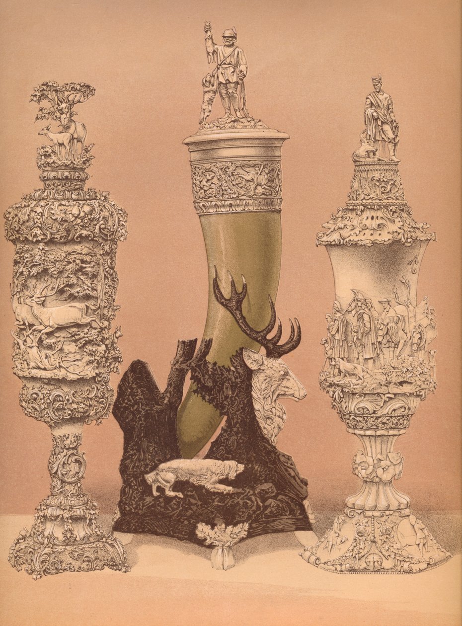 Esculturas em marfim, 1893. de Robert Dudley