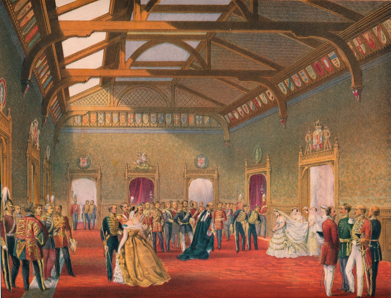 Marshalling A procissão da noiva, 1863. de Robert Dudley