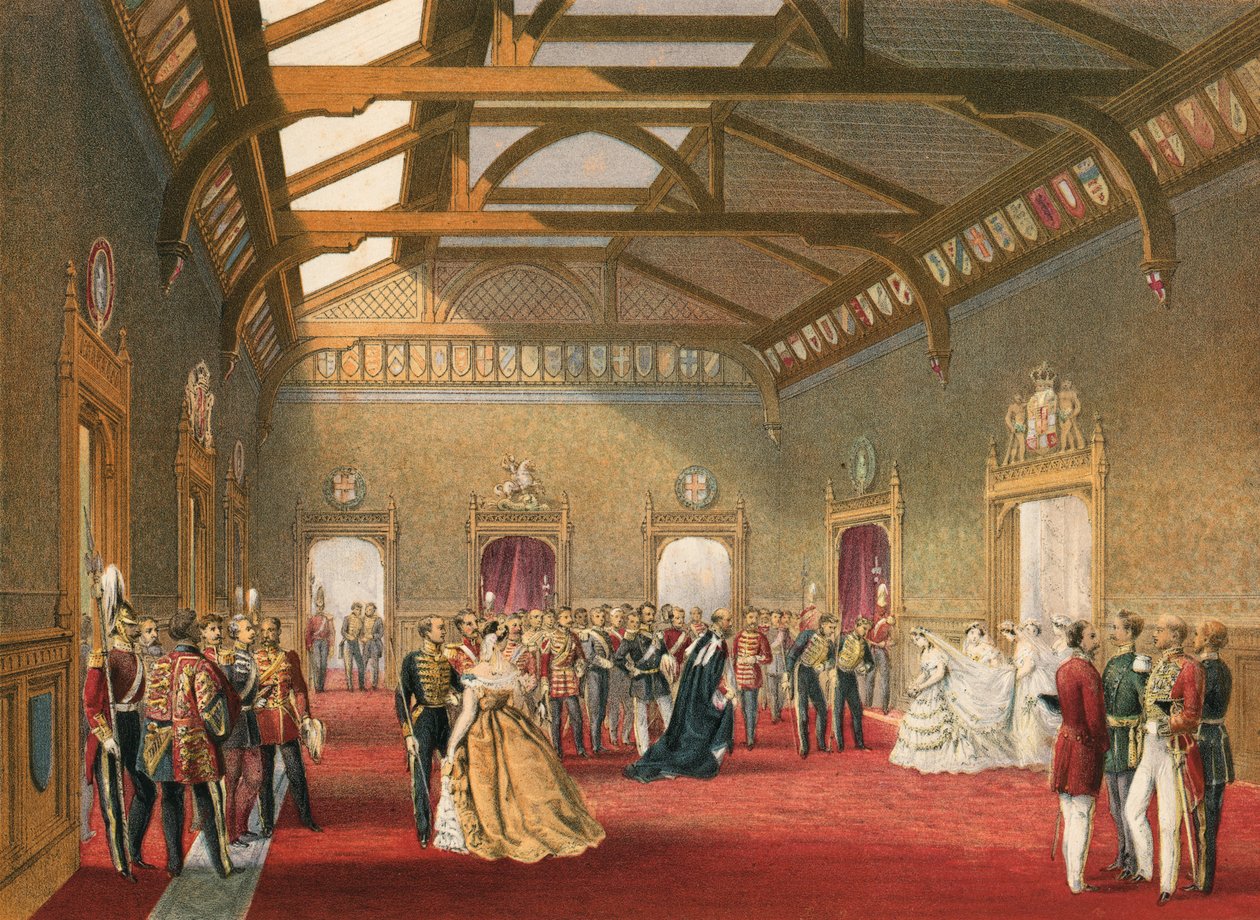 Cortejo da noiva (cromolitho) de Robert Dudley