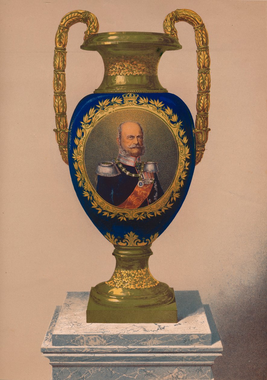 Vaso de porcelana, 1863. de Robert Dudley