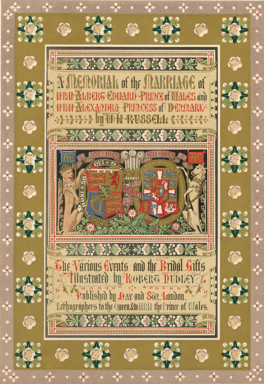 Página de rosto (cromolitografia) de Robert Dudley