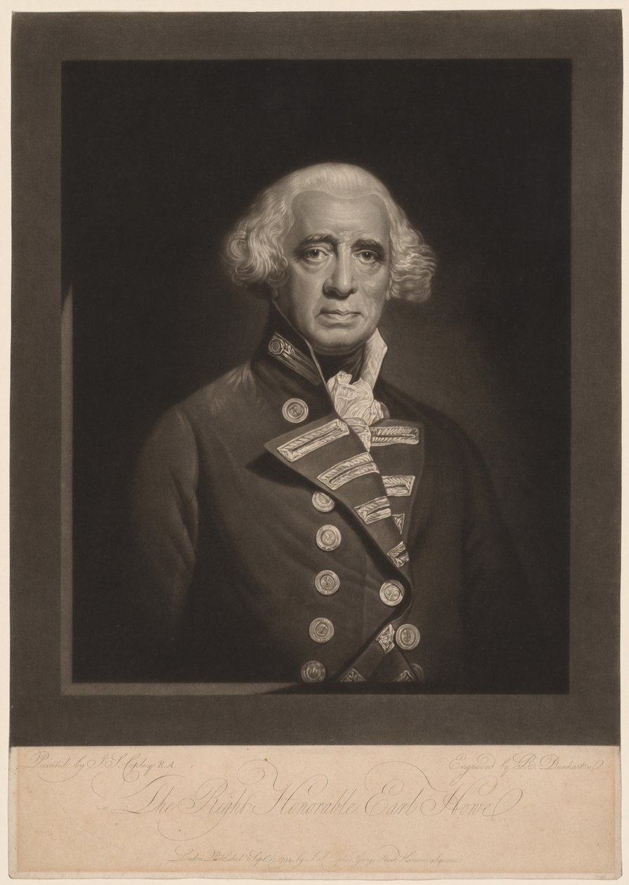 Richard, Earl Howe, 1794. de Robert Dunkarton