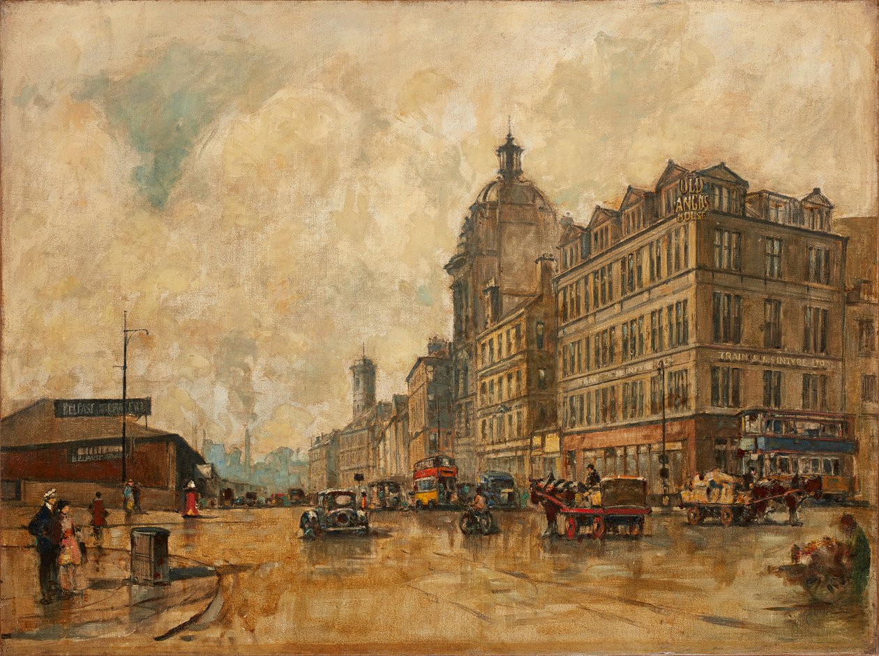 Broomielaw (óleo sobre tela) de Robert Eadie