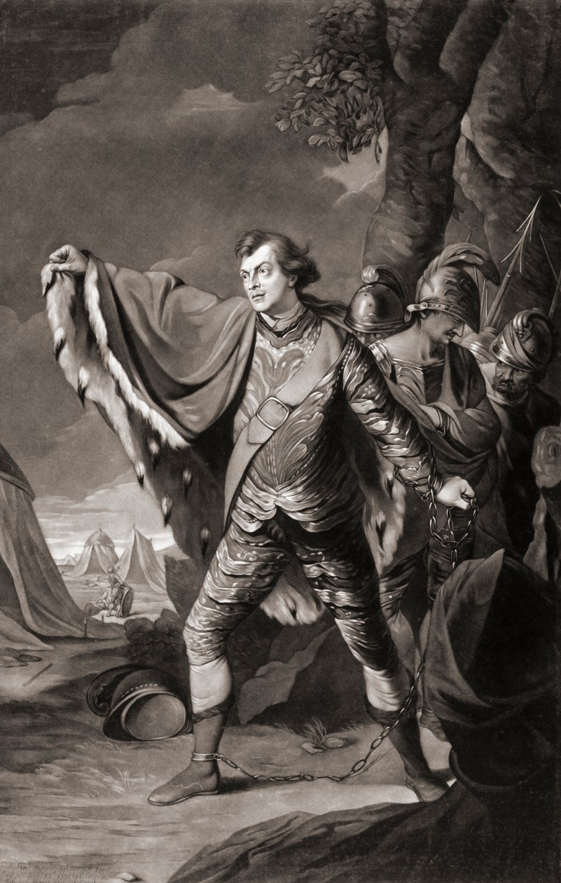 O ator inglês Samuel Reddish. Retrato. (impressão) de Robert Edge (after) Pine