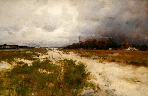 Paisagem Costeira, Dunas e Moinho de vento de Robert Eichelberger