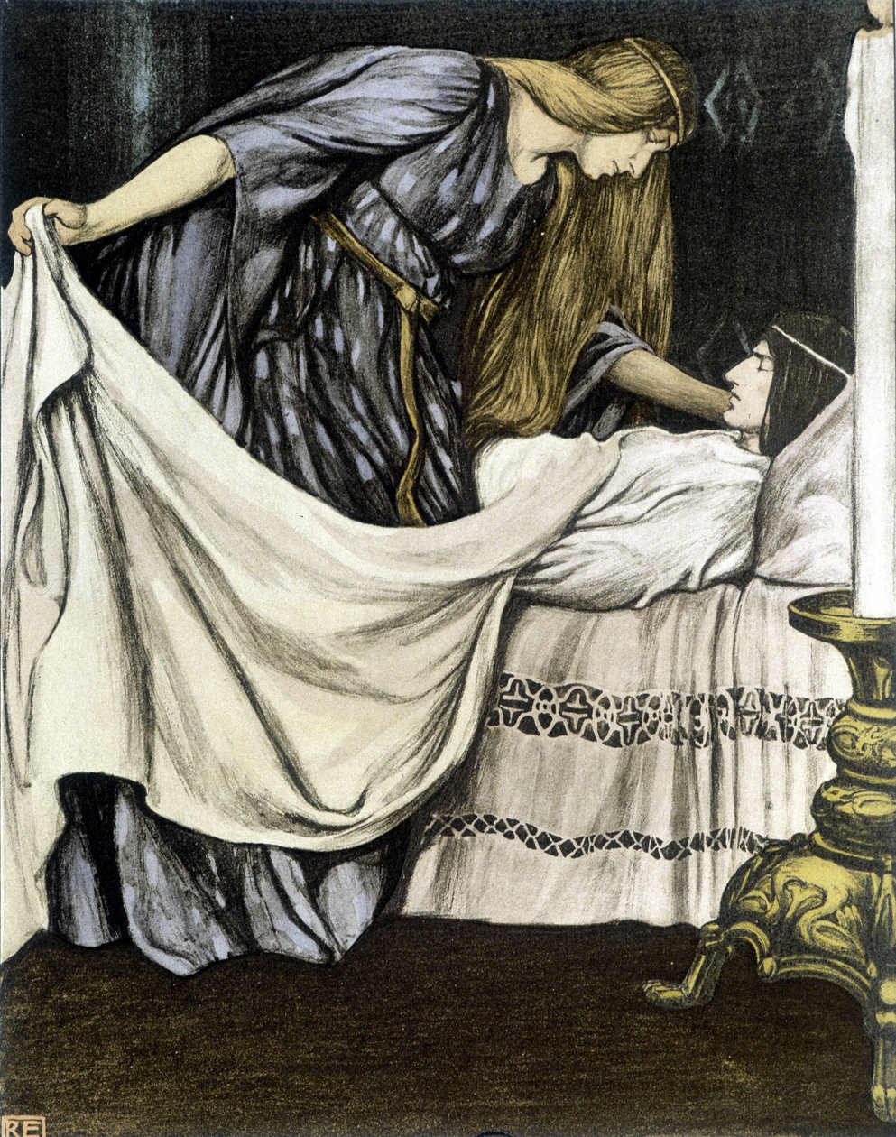 A Morte de Tristão - em "O Romano de Tristão e Iseul", de Robert Engels de Robert Engels