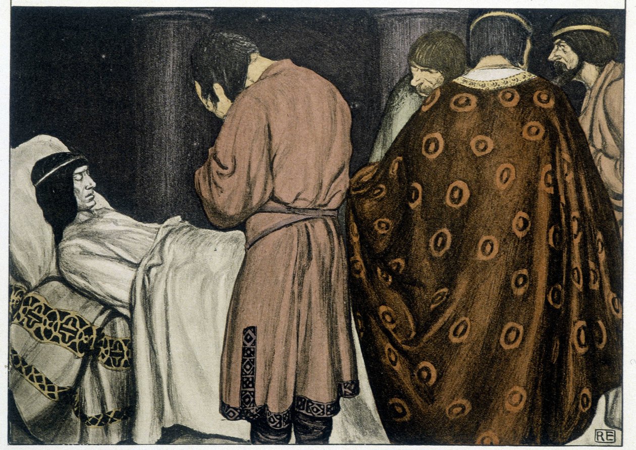 A Morte de Tristão - em "O Romano de Tristão e Iseul", de Robert Engels de Robert Engels