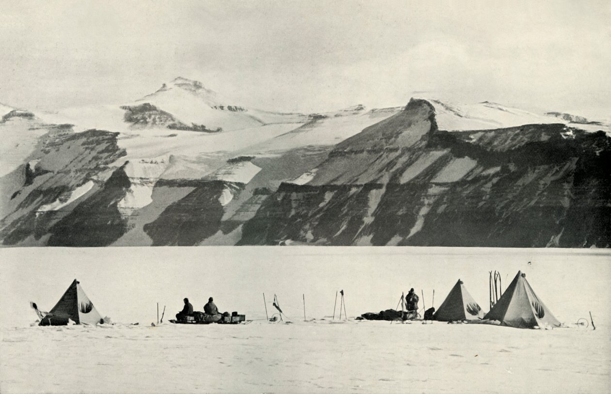 Acampamento sob a cordilheira selvagem, 20 de dezembro de 1911, 1913 de Robert Falcon Scott