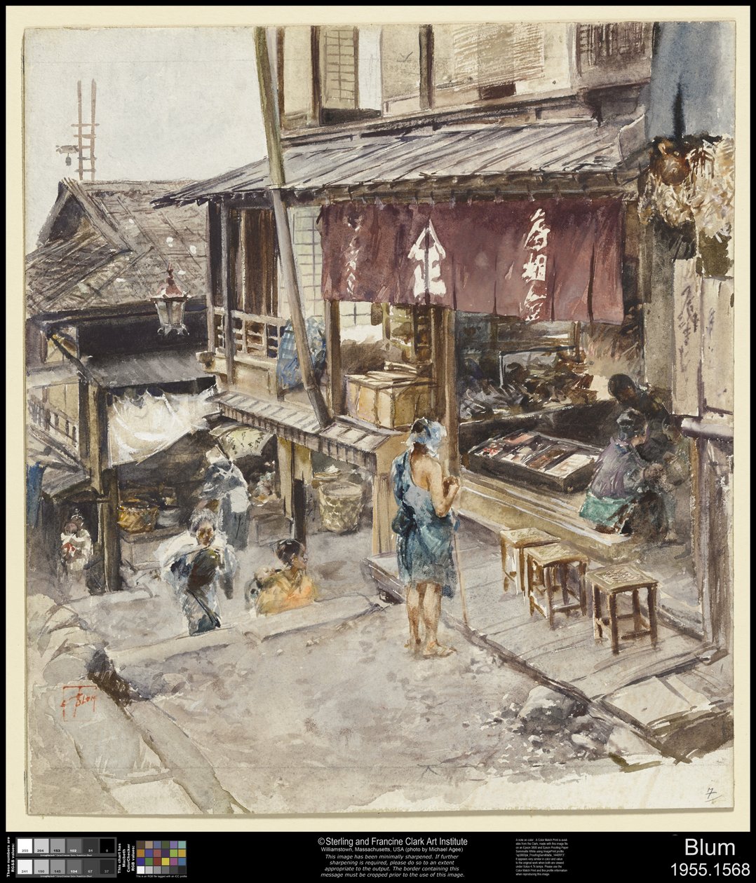 Uma rua em Ikao, Japão, III de Robert Frederick Blum