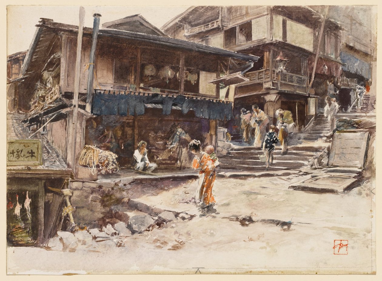 Uma rua em Ikao, Japão, I de Robert Frederick Blum