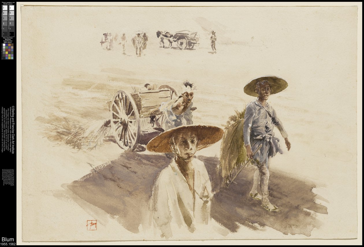 Um carrinho de rega, 1890 de Robert Frederick Blum