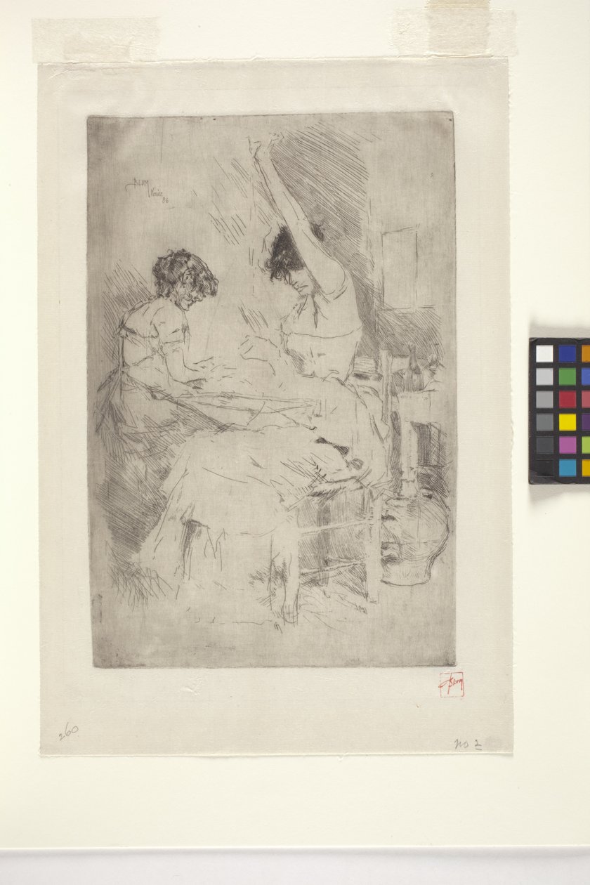 Cordas de Contas, Veneza (gravura) de Robert Frederick Blum