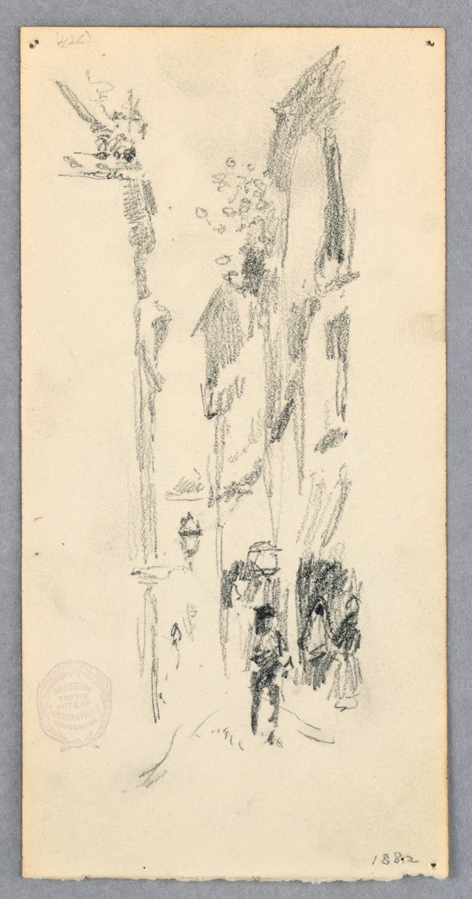 Desenho, Cena de rua, Veneza, 1882 de Robert Frederick Blum