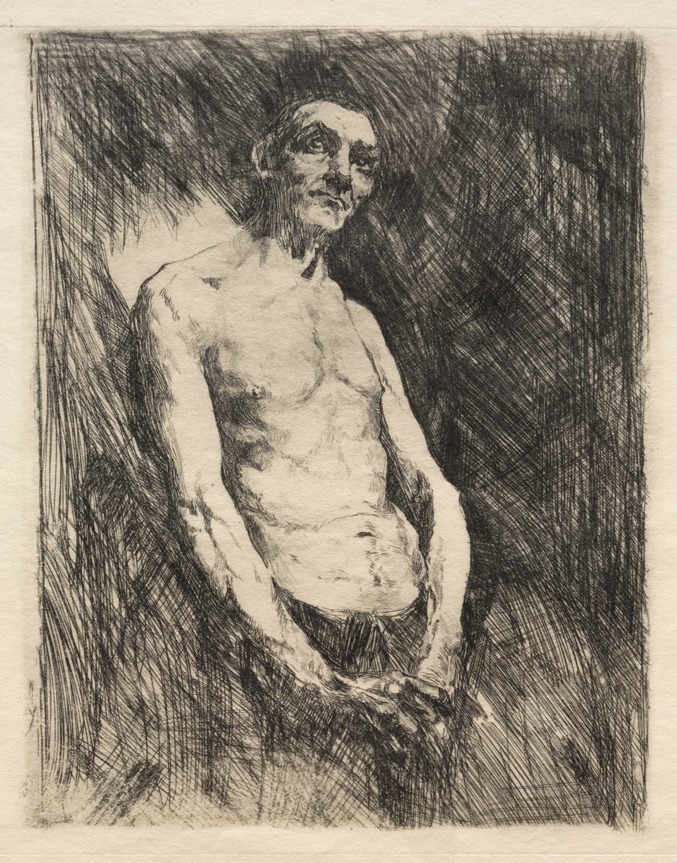 Figura de um homem meio nu de Robert Frederick Blum