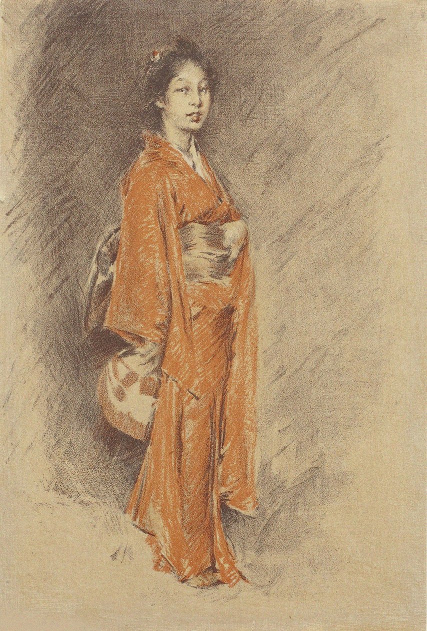 Mulher japonesa no quimono de Robert Frederick Blum