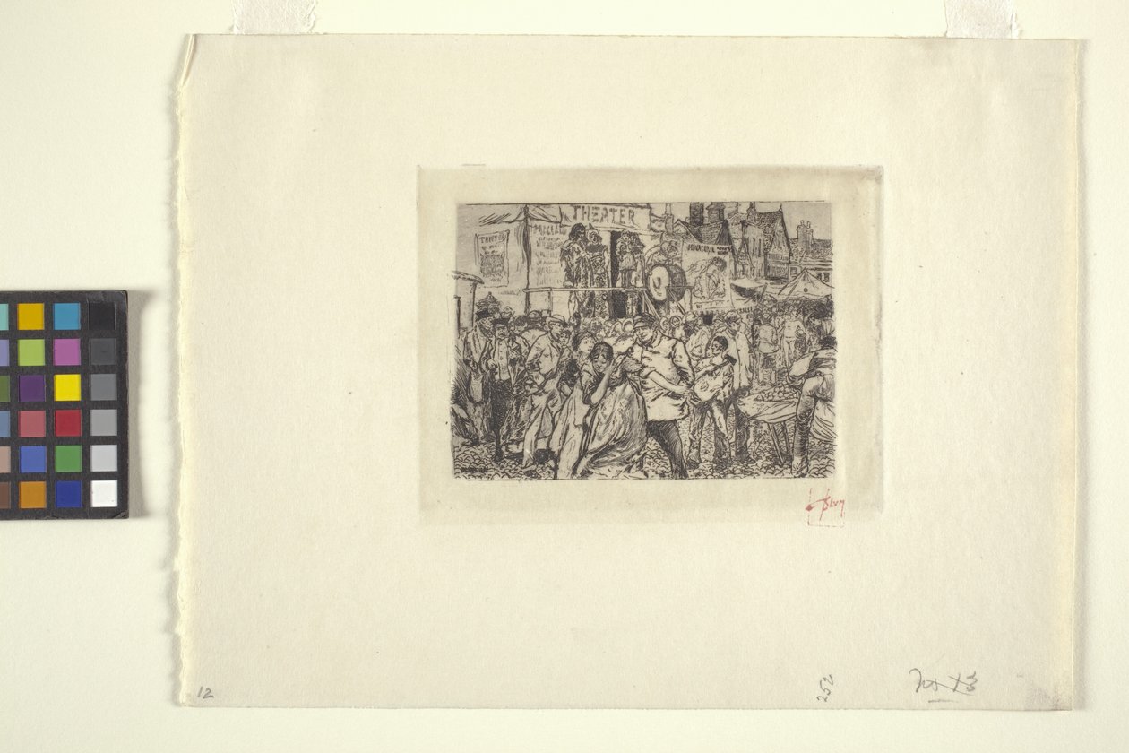 Cena em um circo (tinta) de Robert Frederick Blum