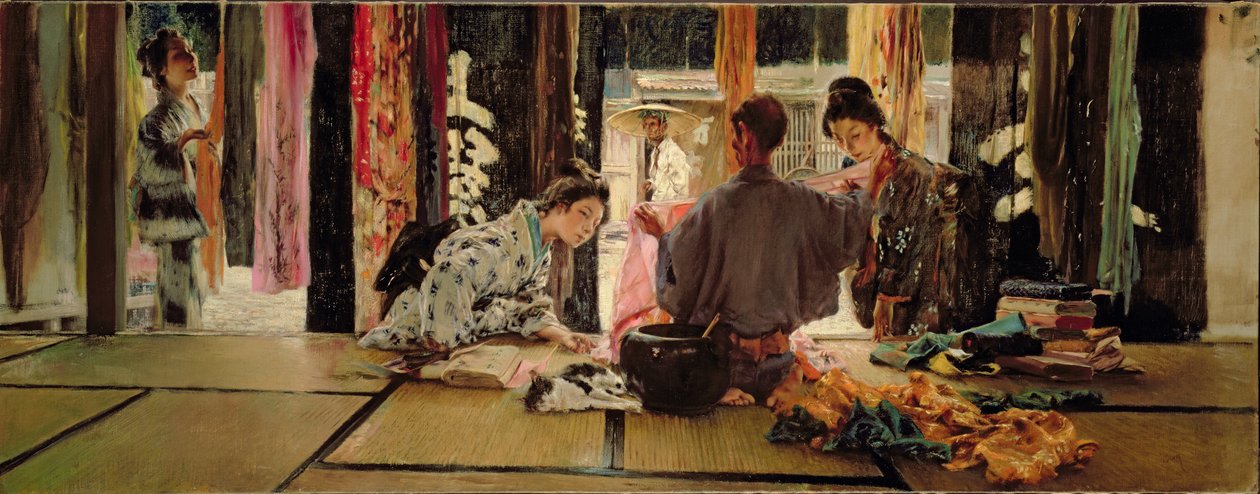 O comerciante de seda, 1890-93 de Robert Frederick Blum