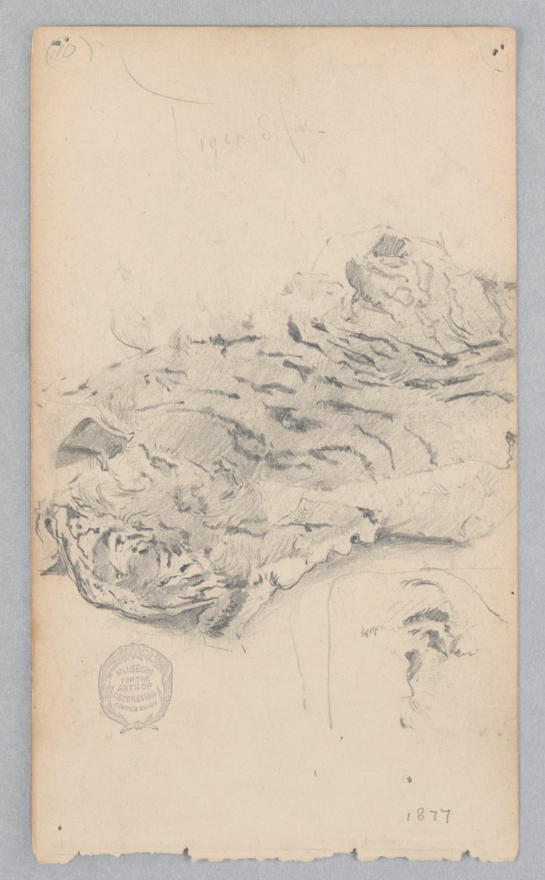 tapete de pele de tigre de Robert Frederick Blum
