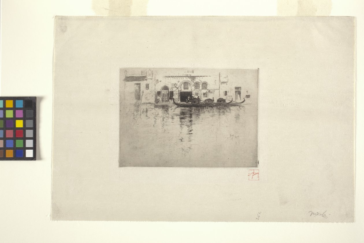 Canal veneziano (tinta) de Robert Frederick Blum