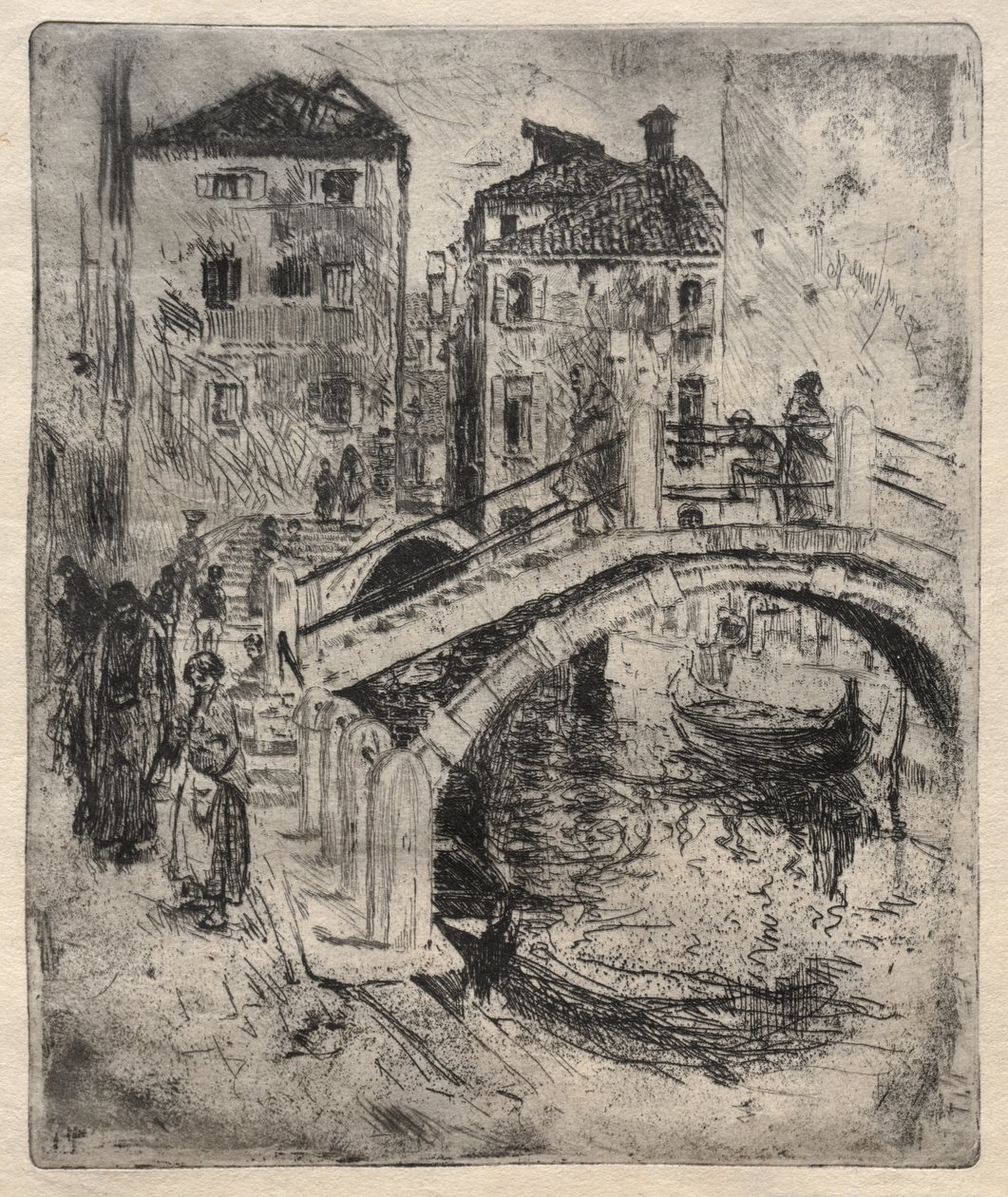Canal e pontes de Veneza de Robert Frederick Blum