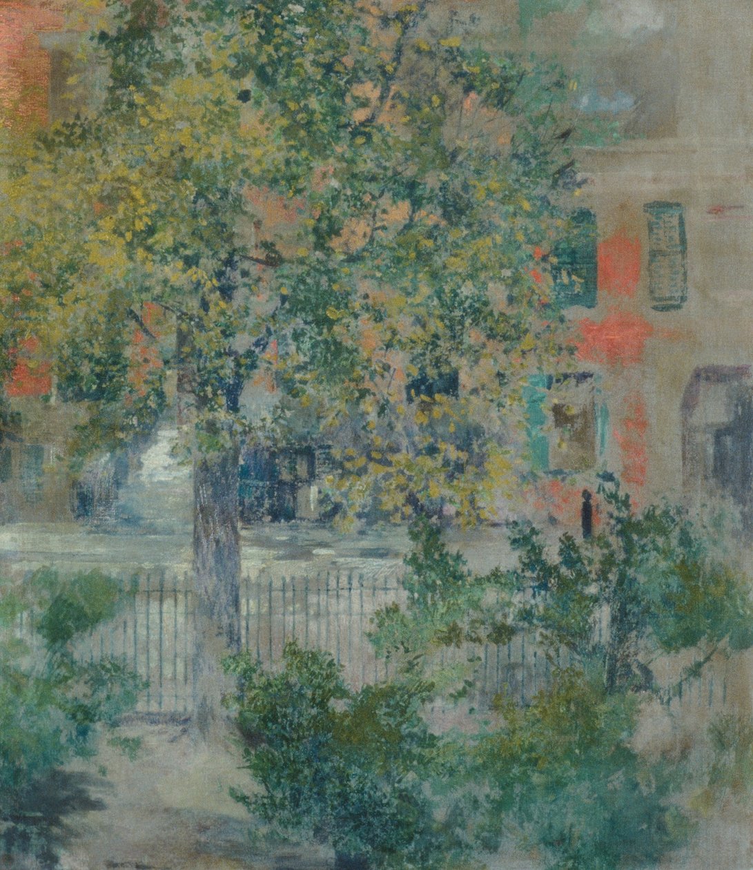 Vista da janela do artista, Grove Street de Robert Frederick Blum