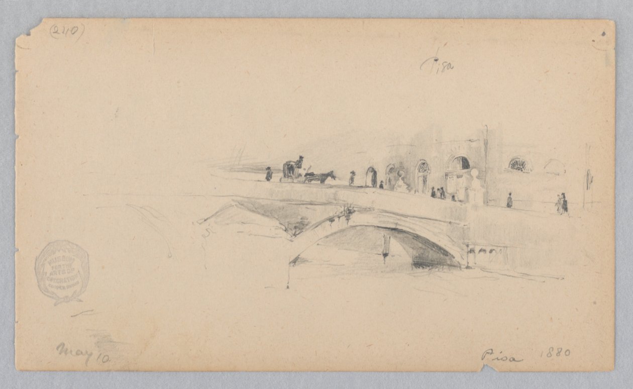 Vista de Pisa, Itália de Robert Frederick Blum