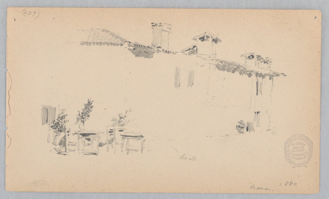 Vista de Roma, Itália de Robert Frederick Blum