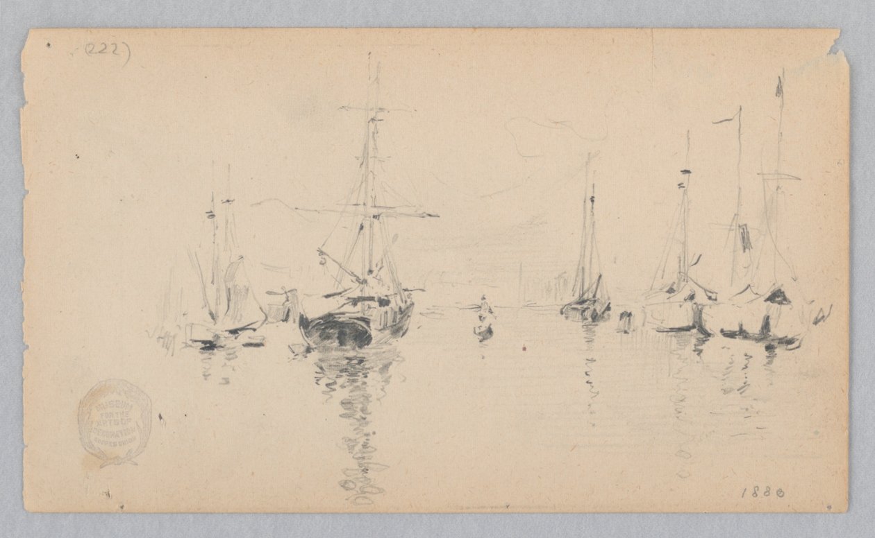 Vista de um porto de Robert Frederick Blum