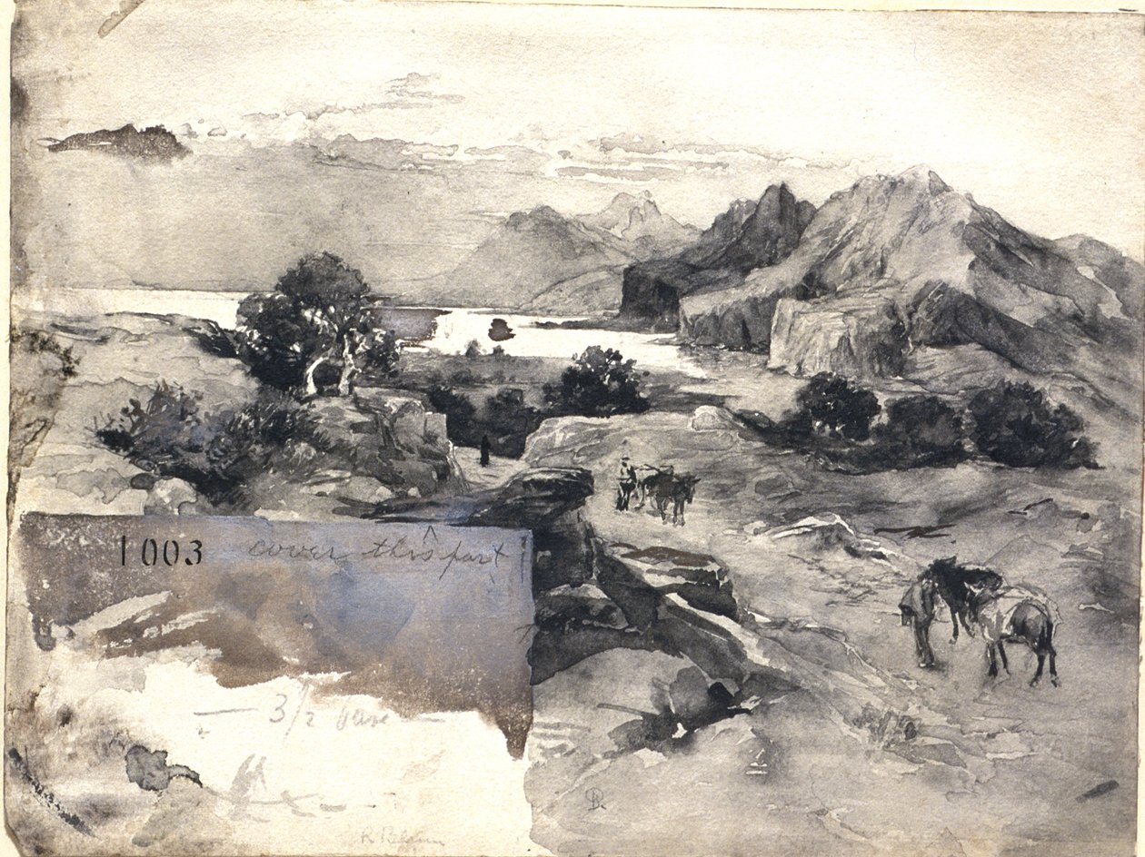 Vista do golfo de Corinto de Robert Frederick Blum