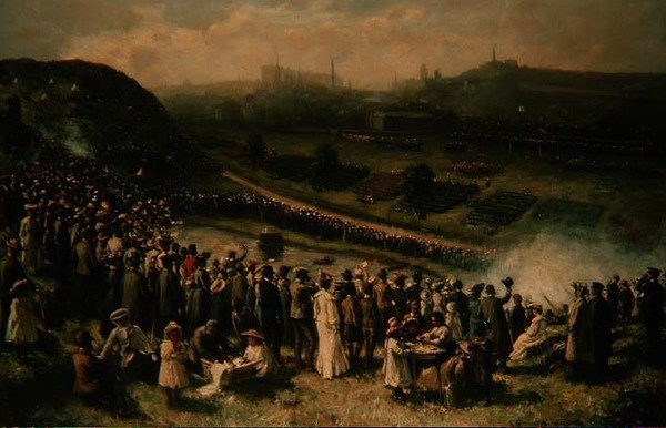 The Scottish Volunteer Force Review, Edimburgo de Robert Gemmell Hutchison