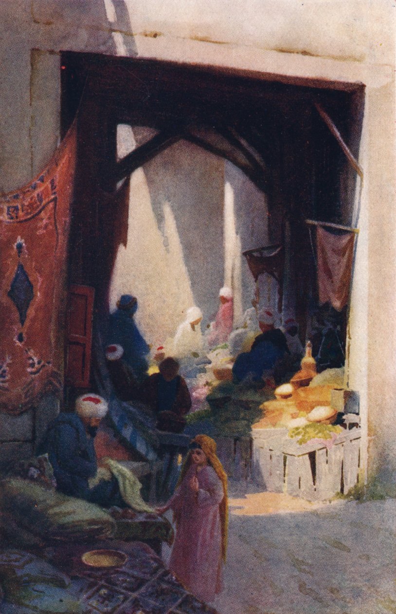 Um Bazar, c1880, 1904 de Robert George Talbot Kelly