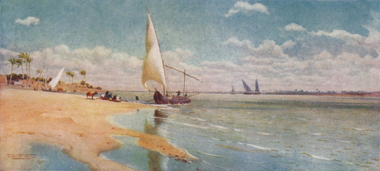 Um dia ventoso em Ayat, c1880, 1904 de Robert George Talbot Kelly