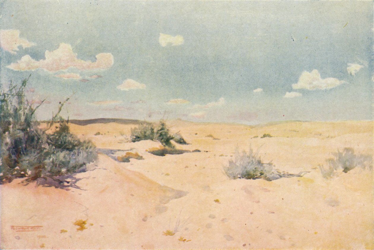 Um Estudo do Deserto em Tel-El-Kebir, c1880, 1904 de Robert George Talbot Kelly