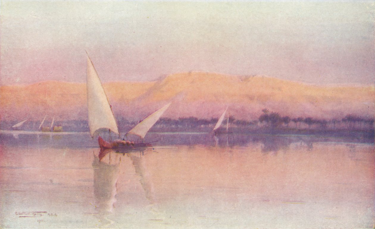 Um arrebol do Nilo, c1880, 1904 de Robert George Talbot Kelly