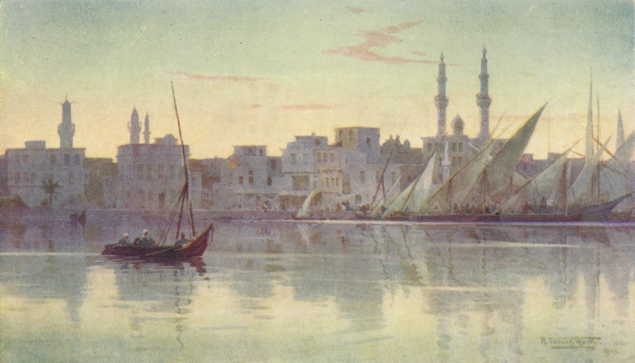 Manhã cedo em Damietta, c1880, 1904 de Robert George Talbot Kelly