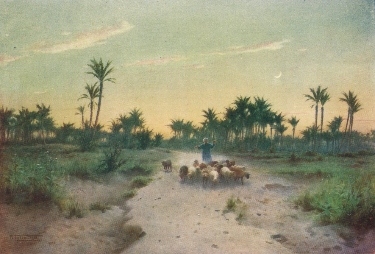 Na terra de Goshen - noite, c1880, 1904 de Robert George Talbot Kelly