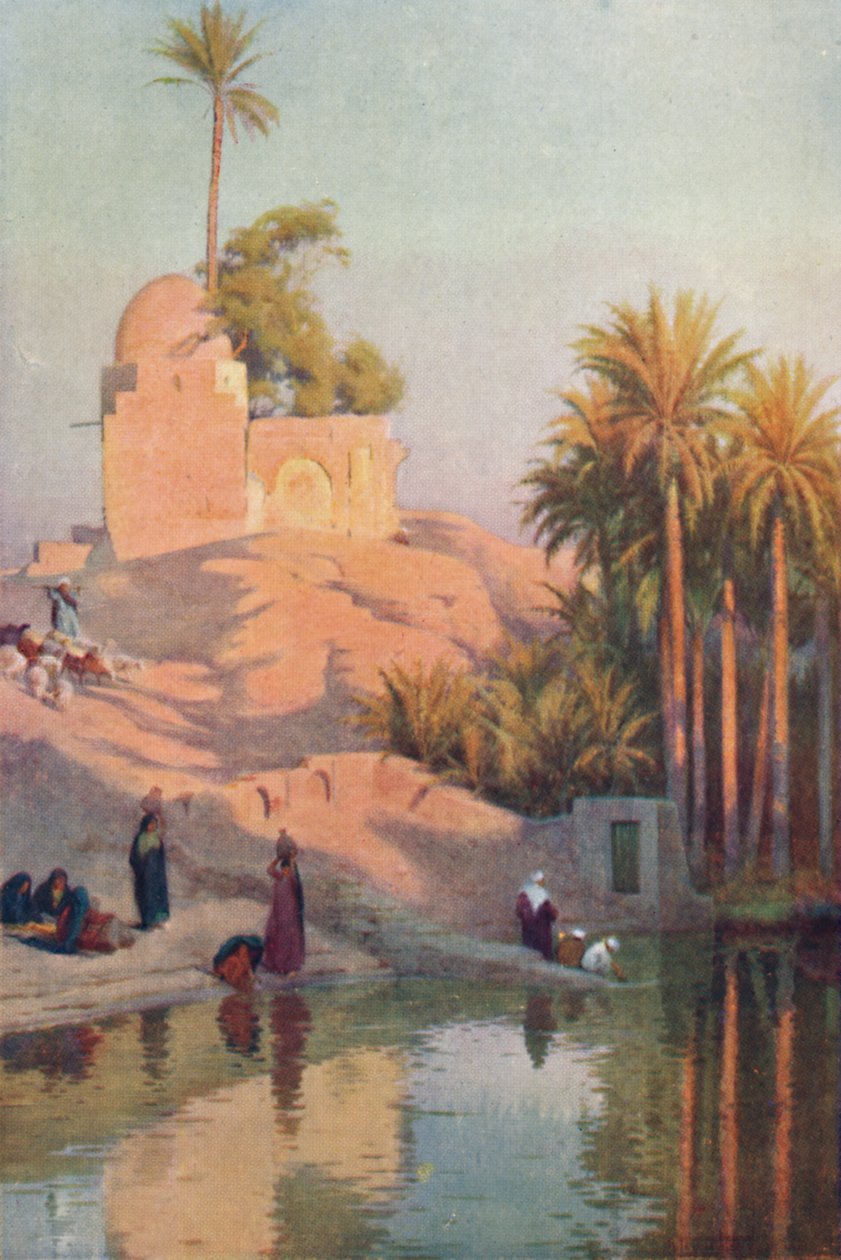 No Oásis de Fayum, c1880, 1904 de Robert George Talbot Kelly