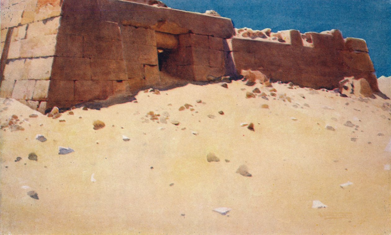 Mastaba Abaixo da Segunda Pirâmide, c1880, 1904 de Robert George Talbot Kelly