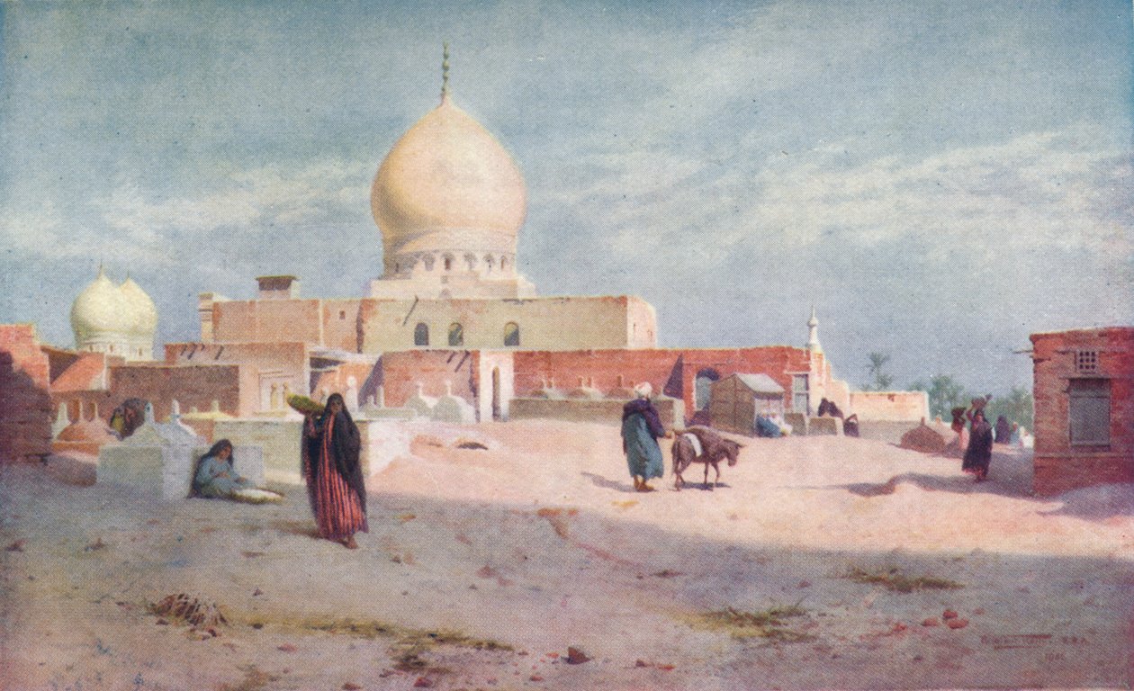 Tumba dos Sheykhs em Damietta, c1880, 1904 de Robert George Talbot Kelly