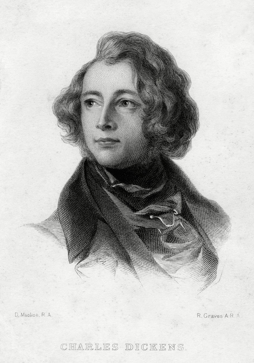 Charles Dickens, autor inglês, c1870s de Robert Graves